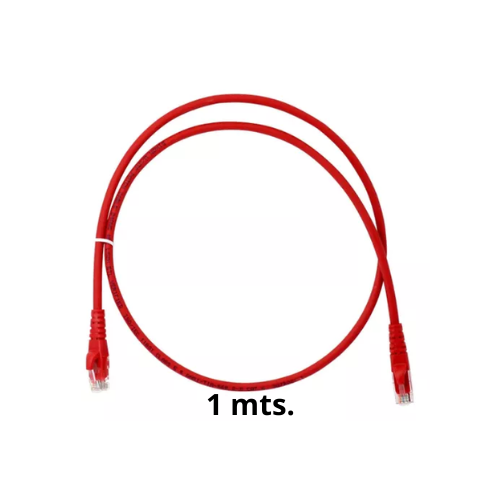 [URT46F4U#01M4B2] PATCH CORD CAT6 LSZH ROJO 1MTS DIXON 