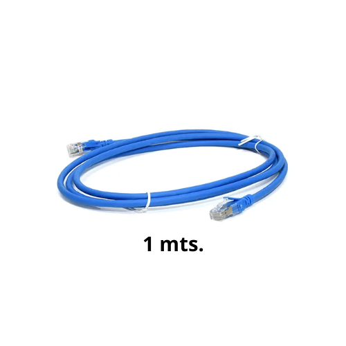 [6A-CBHC-BL1] PATCH CORD CAT6A LSZH AZUL 1MTS DIXON